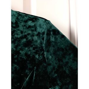 Velvet Long Sleeve Floor Length Dress